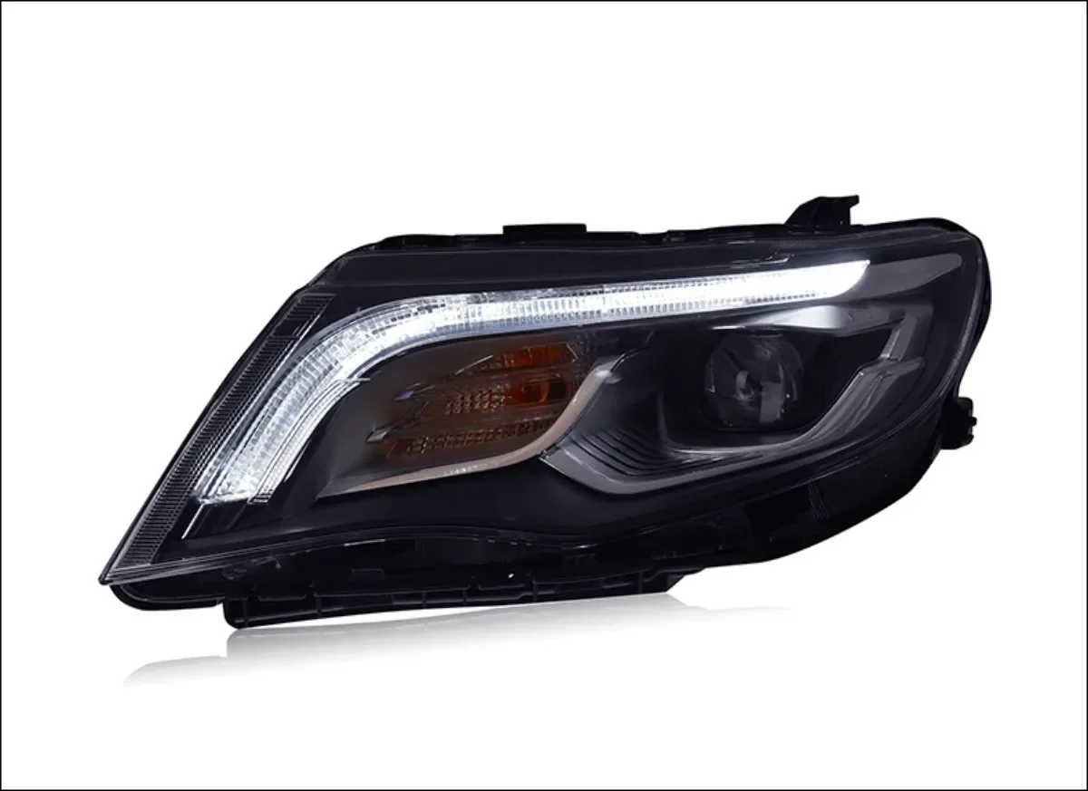 For Geely Atlas 16-18 Car Front Headlight Headlamp LED DRL Daytime Running Light High low beam