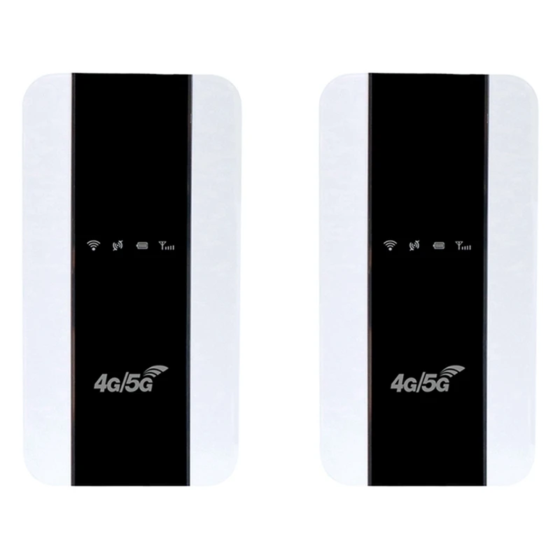 

2X 4G Wifi Router Portable Mifi Supports 4G/5G SIM Card 150Mbps Wifi Router Mobile Hotspot Router(Europe Asia Africa)