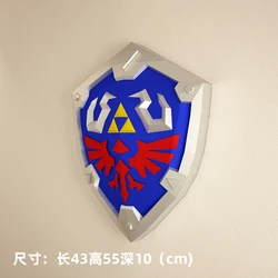 Zeldas Hylian Shield Paper Model Home Decor Wall Decoration Papercraft 3D DIY Puzzles Hand Made Creative Educational Toys Kids