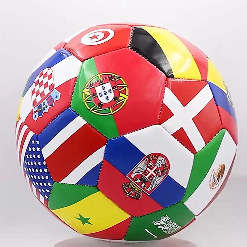 National Flag Colours Soccer Ball Suitable For Different Surfaces And Teamwork Innovative Foot Balls
