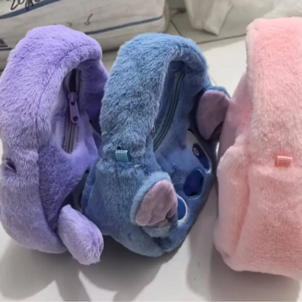 กระเป๋าสะพายข้างลายดิสนีย์สติทช์ ขนาด 21 ซม. แบบถือได้ สายสะพายไหล่ปรับได้ เนื้อผ้านุ่ม เหมาะสำหรับฤดูหนาว ของขวัญคริสต์มาสสำหรับเพื่อน