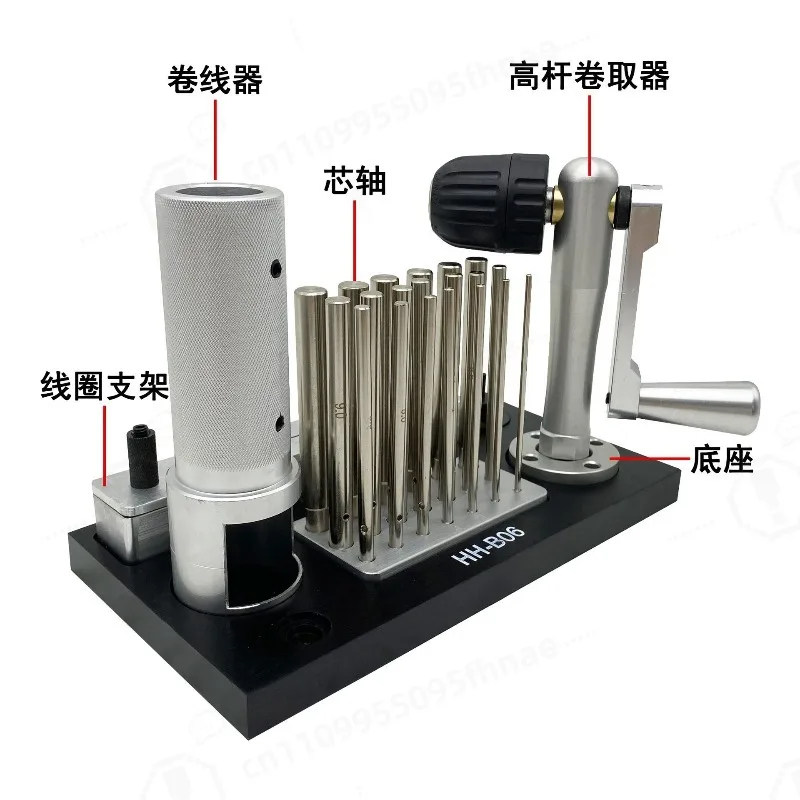 Stainless Steel Manual Wire Drawing Machine Winder, Jewelry DIY Metal Wire Winding Can Be Matched with Work Head