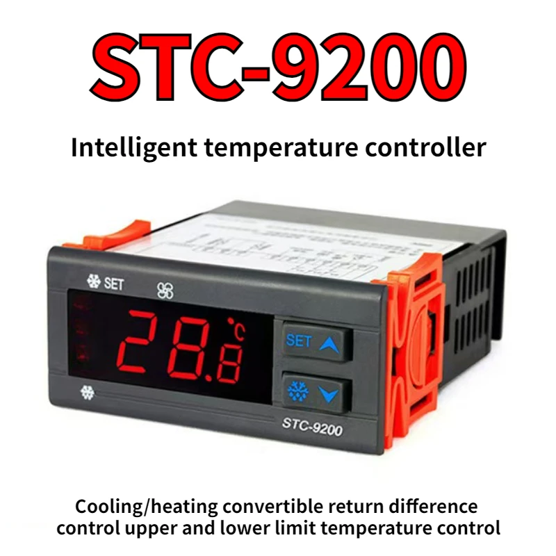 STC-9200 Digital Temperature Controller Regulator Thermostat Thermoregulator With Refrigeration Defrost Fan Alarm 12V 24V 220V