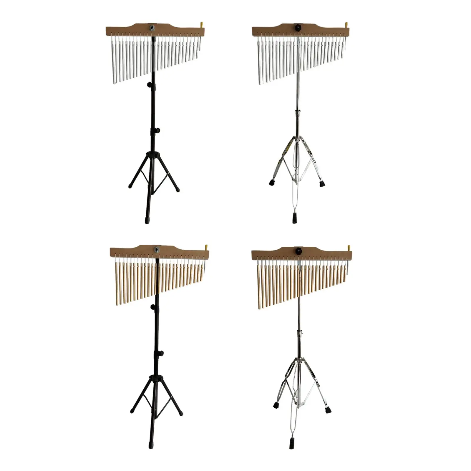 25 Note Single Row Wind Chimes Tripod Stand Easy to Use Percussion Instruments for Practice Classroom Performance Kids Children