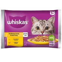Whiskas Cat Food in Sachets Turkey with Chicken in Jelly 4x85g