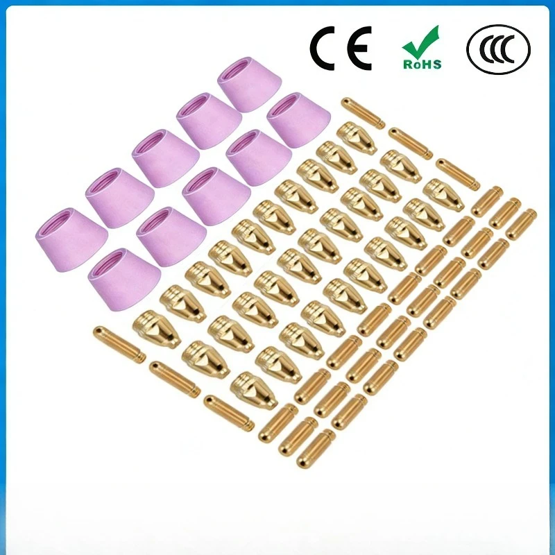 

Аксессуары для плазменного резака AG60/SG55: сопло WSD60P, режущее сопло, резак 60A, 70 шт.