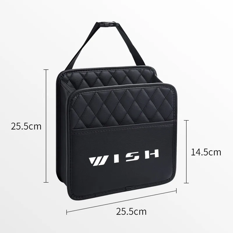 Car Backseat Organizer MultifunctionProtectors for Trip Kids Travel Seat Storage Bag Leather for Toyota wish Car Accessories