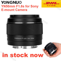 Yongnuo YN50mm F1.8 F1.8S DSM Lens Lente for Sony E-mount Mirrorless cameras APS-C Auto Focus lens for SONY A6300 A6400 A6500
