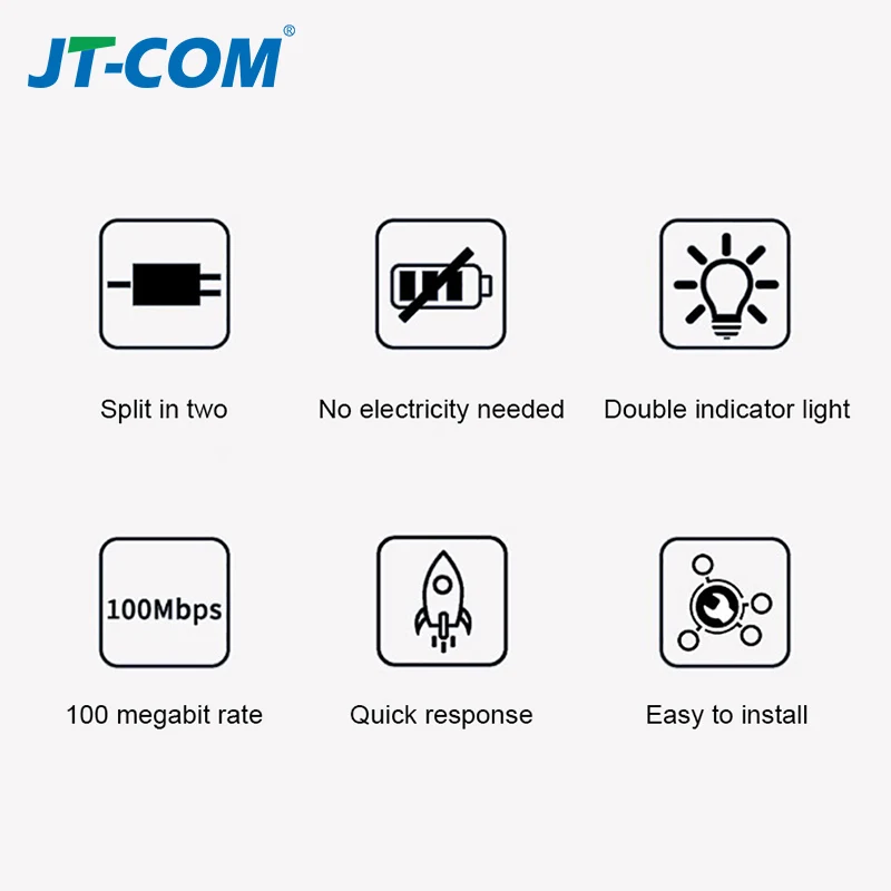 1 ถึง 2 พอร์ต POE Extender 100Mbps IEEE 802.3af/มาตรฐาน 48V สําหรับกล้อง NVR IP POE ขยาย 100 เมตรสําหรับ POE