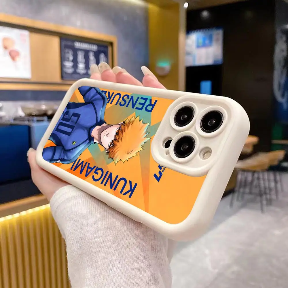 

Чехол для телефона Blue Lock Kunigami Rensuke для iPhone 17 16 15 14 13 12 11 Air Pro Max Plus, утолщенный, из ТПУ, разноцветный, роскошный, красивый