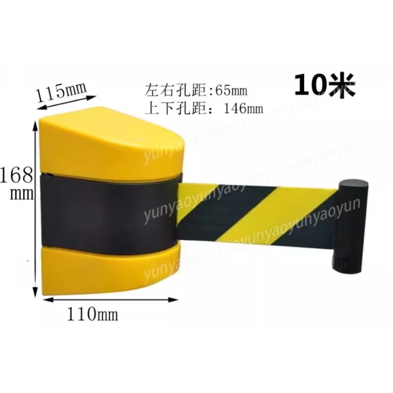 Telescopic Head One-meter Line Elevator Warehouse Safety Belt 10-meter Wall-mounted Isolation Belt