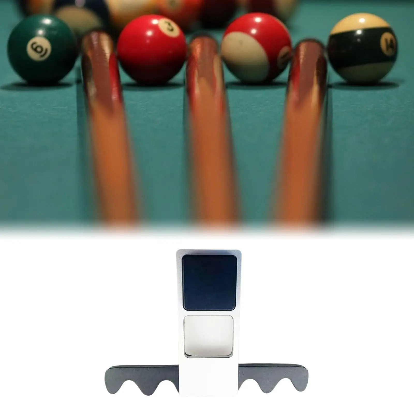 

Portable Pool Stick Holder, Pool Cue Stick Holder, Professional Foldable Non Slip Metal Pool Cue Holder for Table