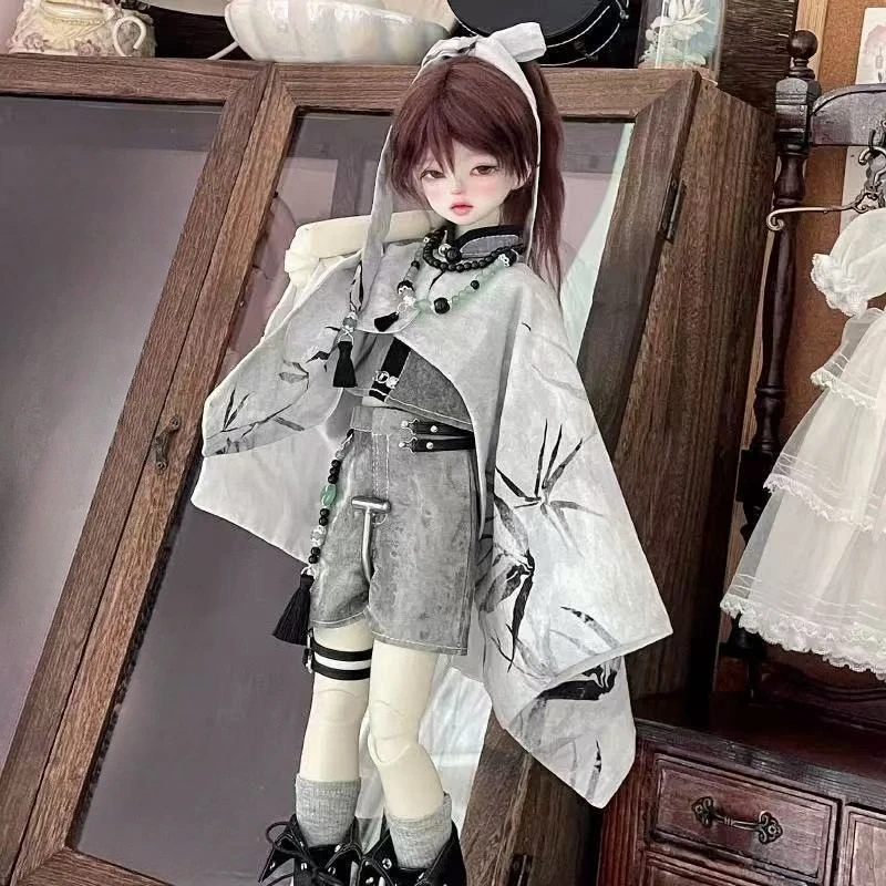 

1/4 Doll's Clothes Suit for 45cm Bjd Doll Cool Handsome Set Ancient Style Dress Up Toys Play House Gift Doll Accessories,No Doll