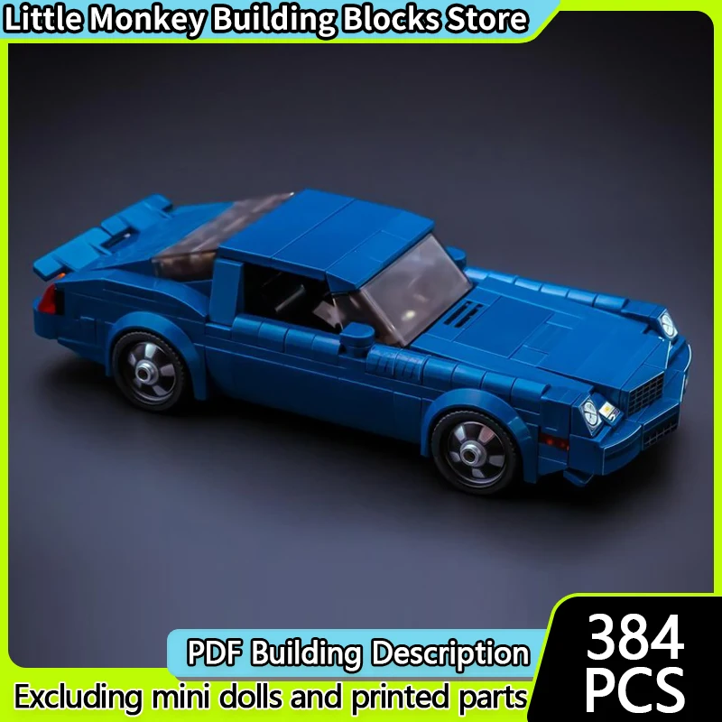 

Speed Racing Car Model MOC Building Bricks Z/28 American Muscle Car Modular Technology Children Holiday Gifts Assemble Toys Suit
