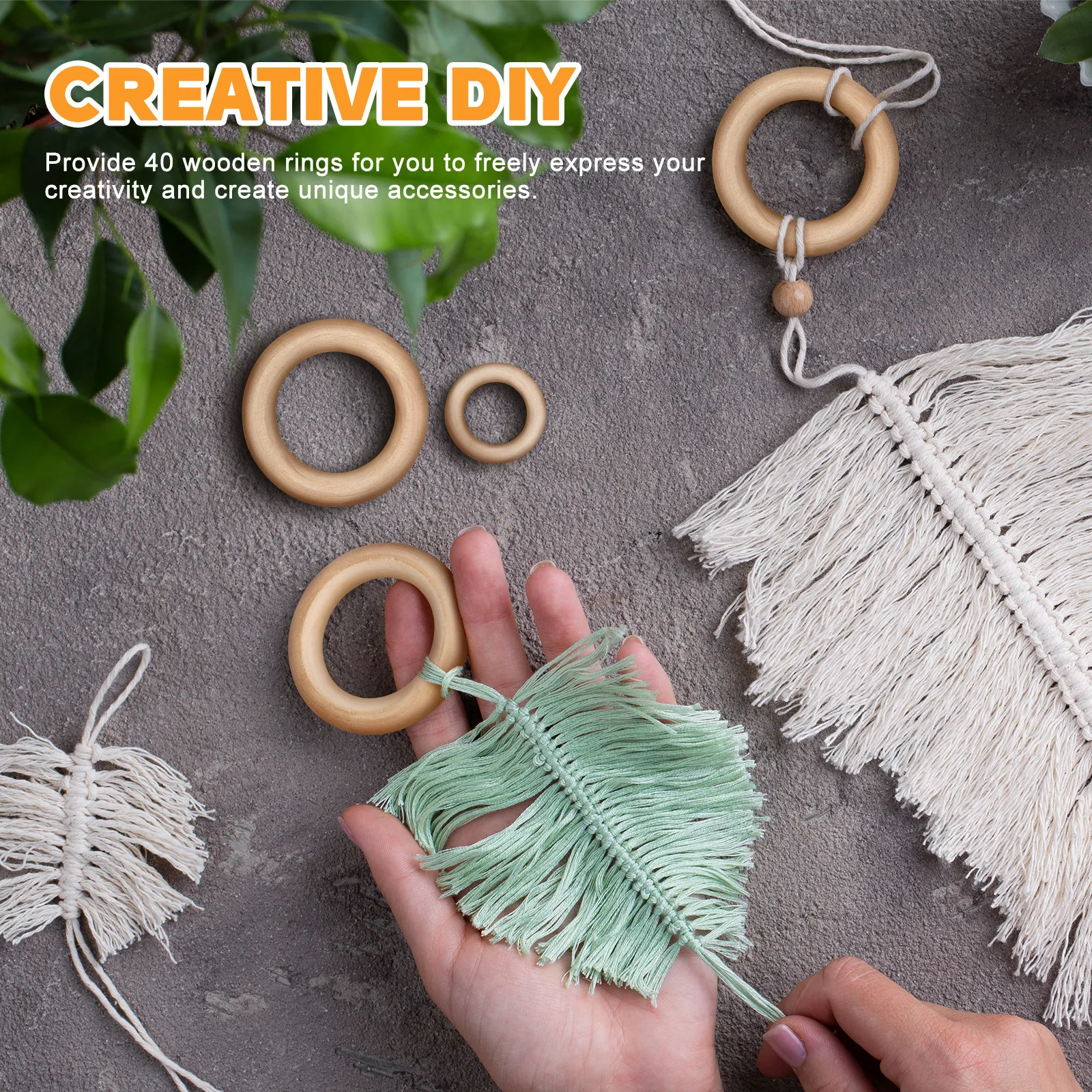 40Pcs Aksesoris Perhiasan Cinc - Wood Ring Blank ulasan dan harga