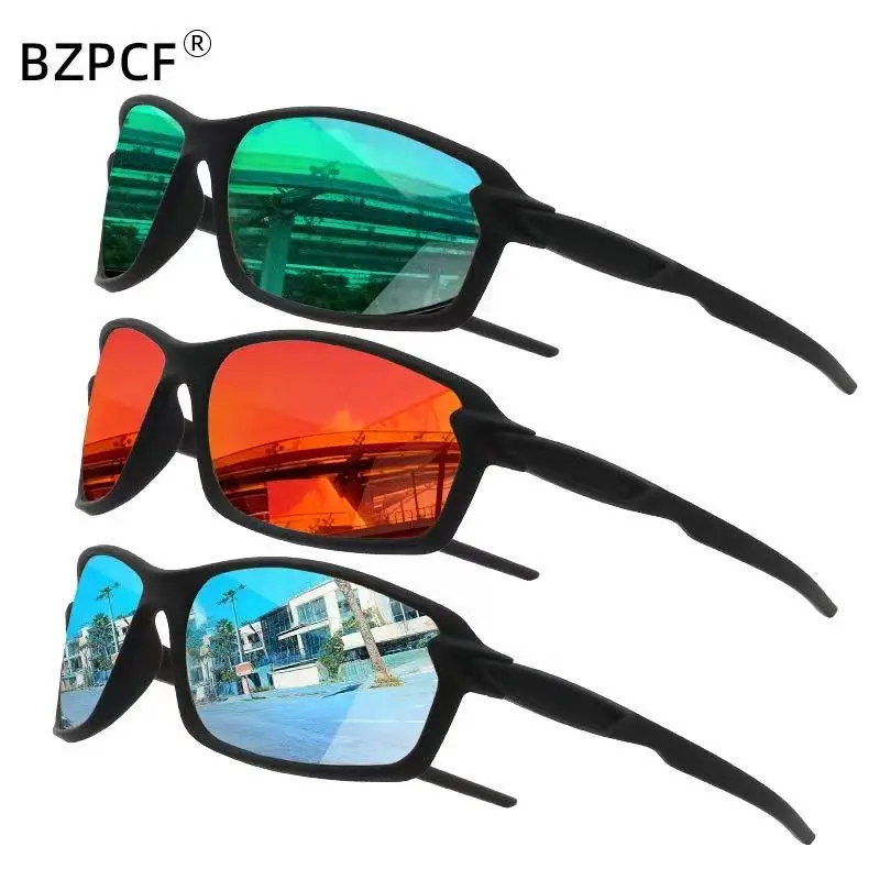 Unisex Sports Polarized Sunglasses with Colorful Coating - Windproof for Outdoor Activities  Driving