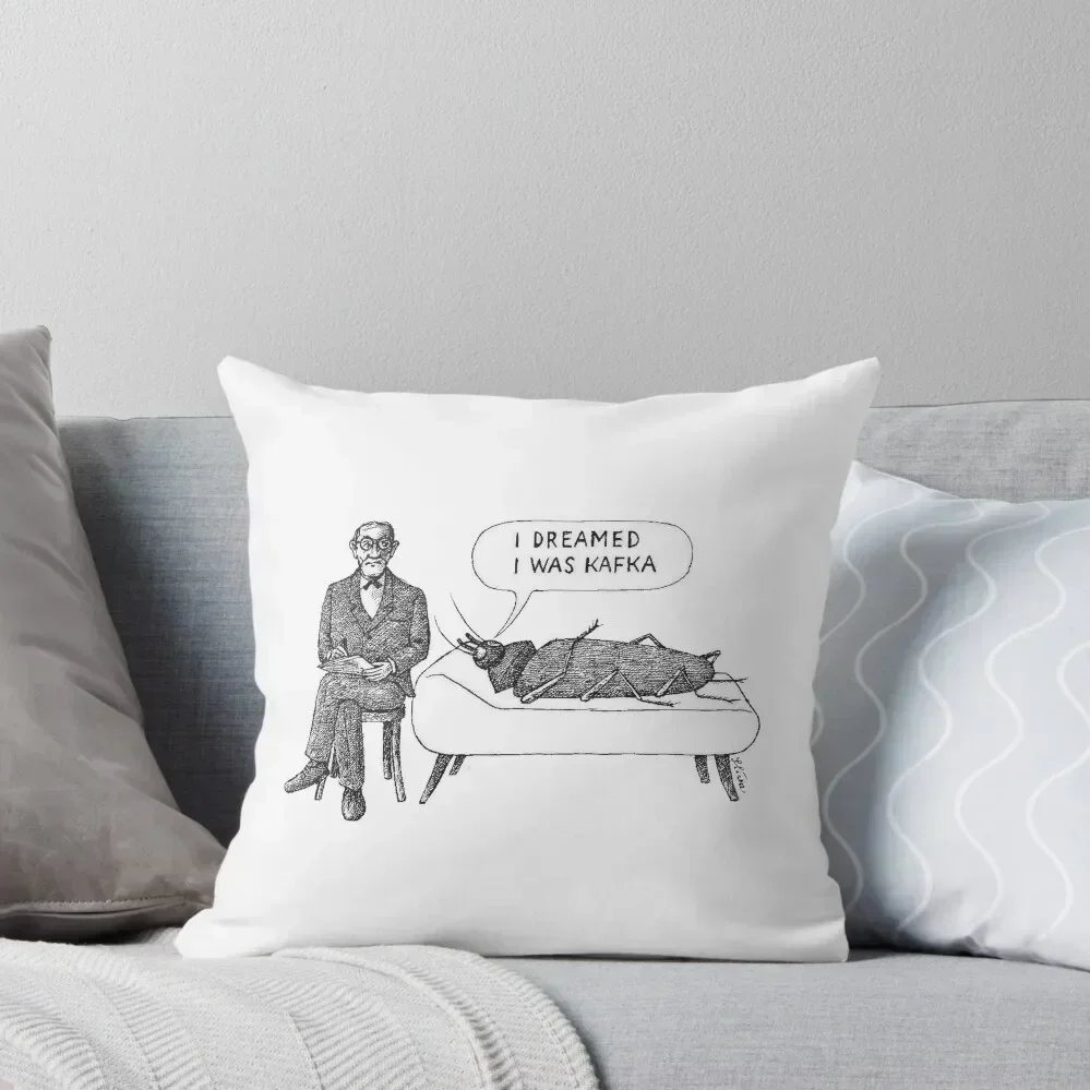 Kafka and Freud Throw Pillow Sofa Cushion Pillowcases Bed Cushions Cushions For Children pillow