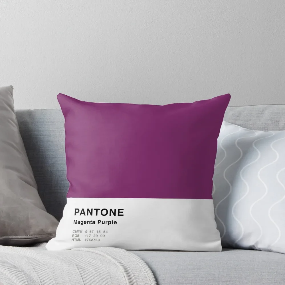 Magenta Purple Pantone Simple Design Throw Pillow Pillow Decor Christmas Covers pillow cover luxury