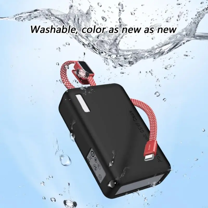 Soft Touches Powerbank Sleeve for 20000Mah 55W PB545 Powerbank Case, Protective Silicone Cover for Commuting K1KF