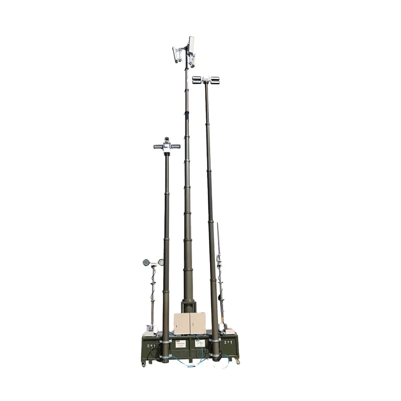 

30kg 10m vertical mounted manual winch telescopic mast for radio antenna