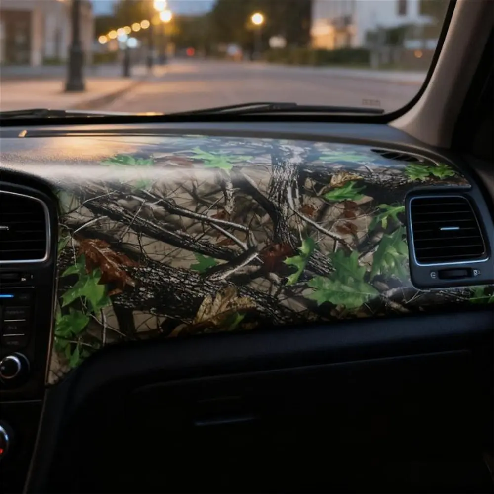 Natur Blatt Baum Camouflage Vinyl Wrap Film Auto Aufkleber Blase Kostenlose Camo Aufkleber Dekoration – Detail 2