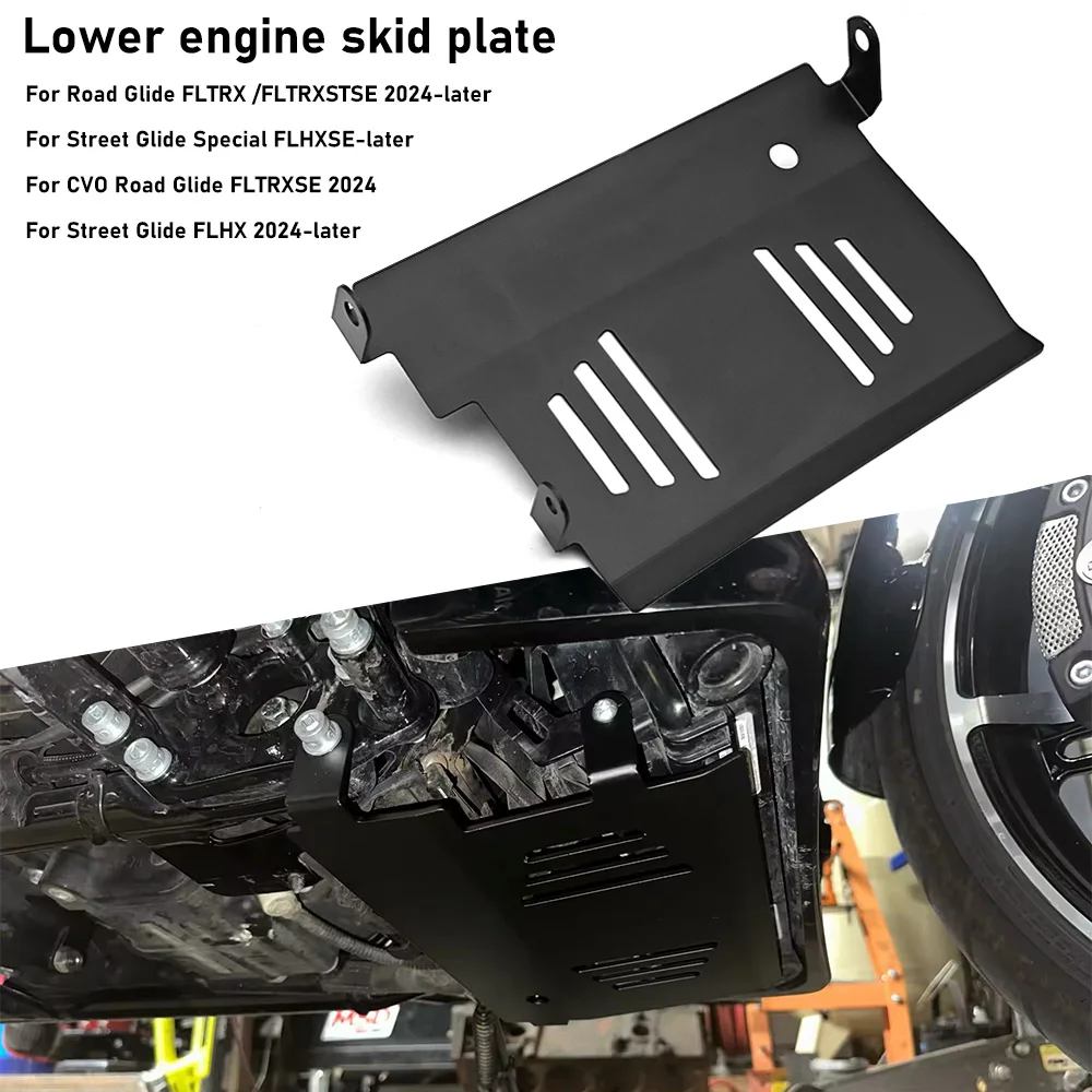 

For Harley CVO Road Glide FLTRXSE 2024 Street Glide FLHX 2024 Motorcycle accessories Skid Plate Lower Engine Chassis Protector