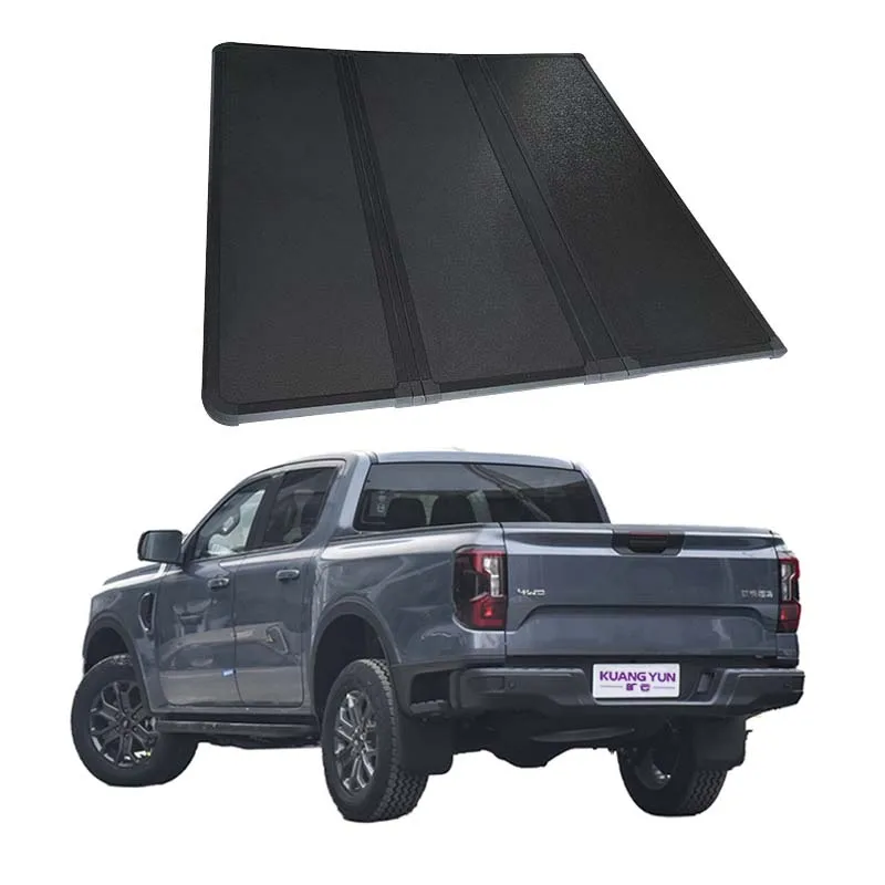 

4x4 Waterproof Pickup Truck Topper Aluminum Hard Tri-Folding Pickup Bed Truck Cover For Ford F150