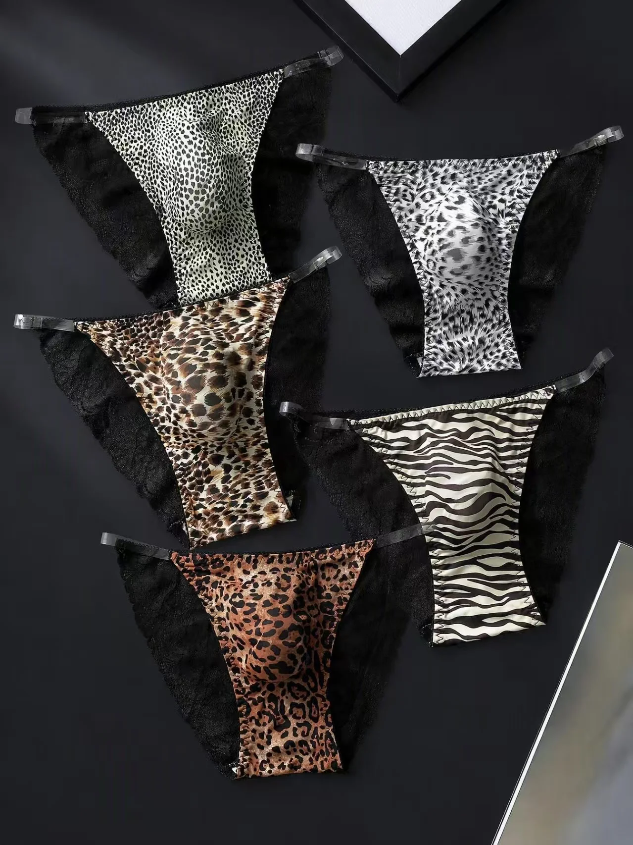 5PCS Sexy Mens Seamless Panties Ice Ultra Thin Sports Fitness Bulge Pouch briefs Male Panties Low Waist