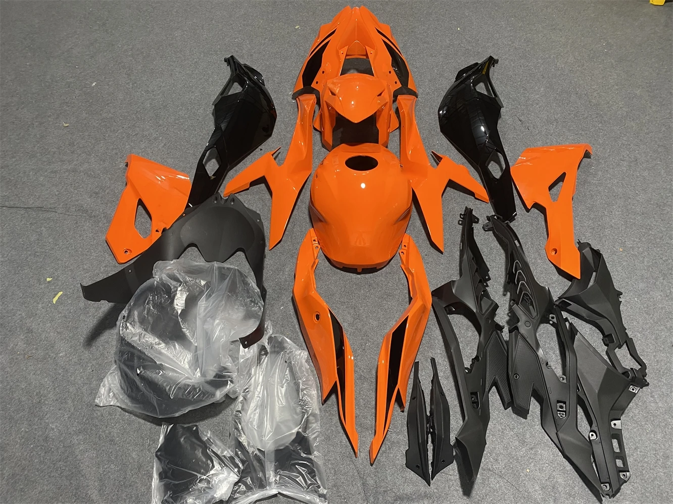 Motorcycle Fairing Kit fits ZX-25R ZX-4R 2019 2020 2021 2022 2023 2024-25R-4RR 19 2021 22 23 24 Fairing Black orange motorcycle