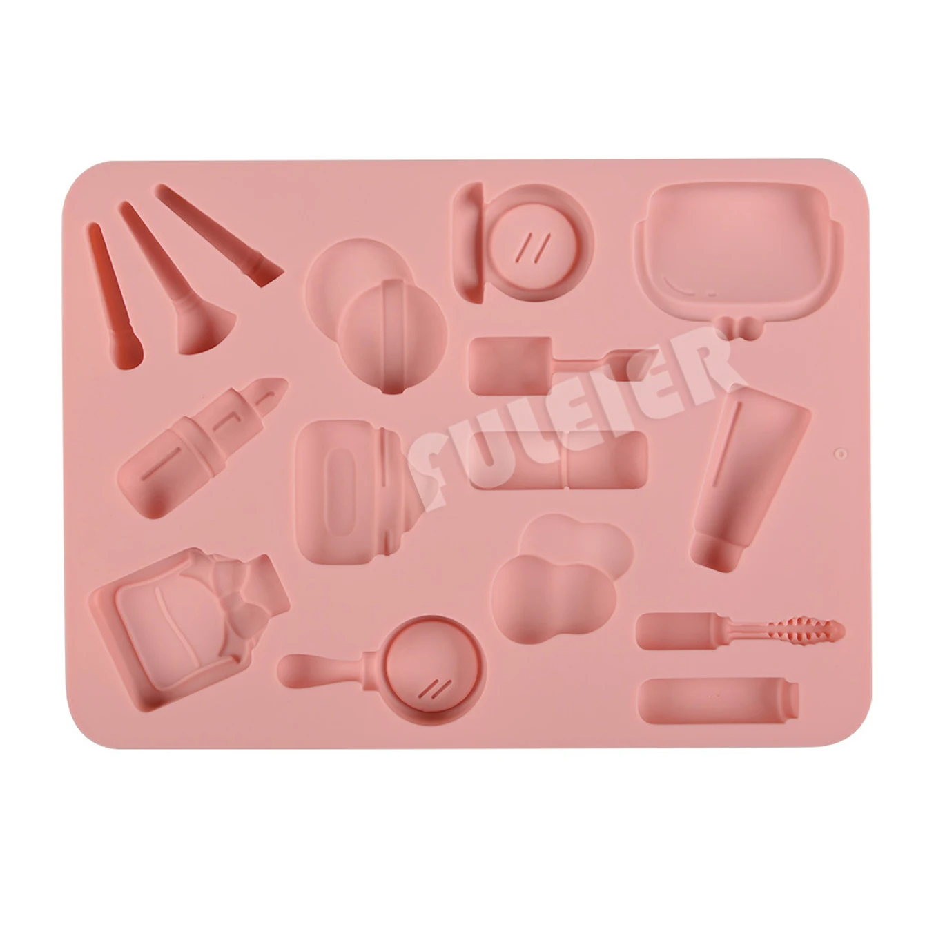 1pcs cosmetic shape silicone cake mold Ladies lipstick eyeshadow chocolate candy mold Baking mold