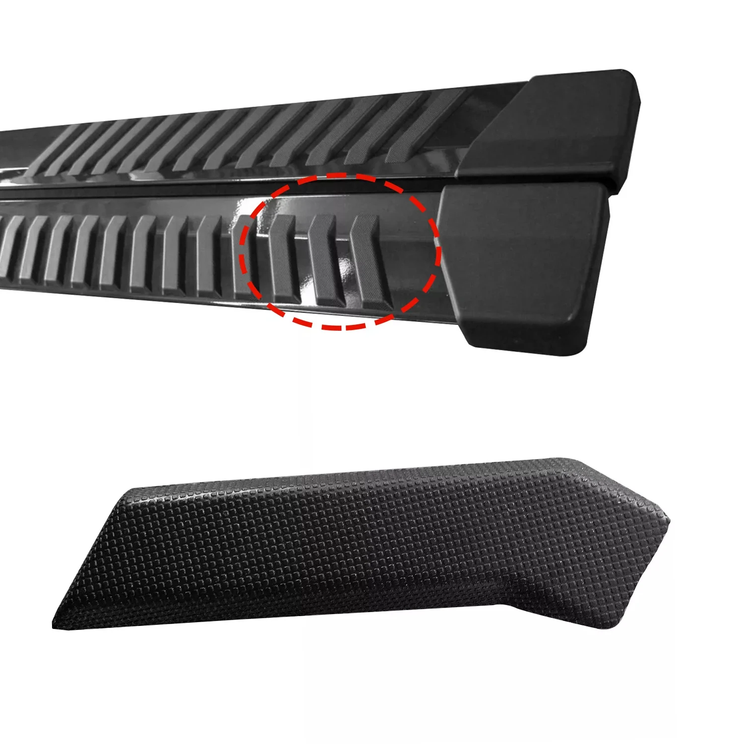 FL3Z16491DA VEHICULOS 4PC Left Side Running Board Step Pad Grip Cover For Ford F-150 2015-2022 FL3Z-16491-DA New Car Accessories