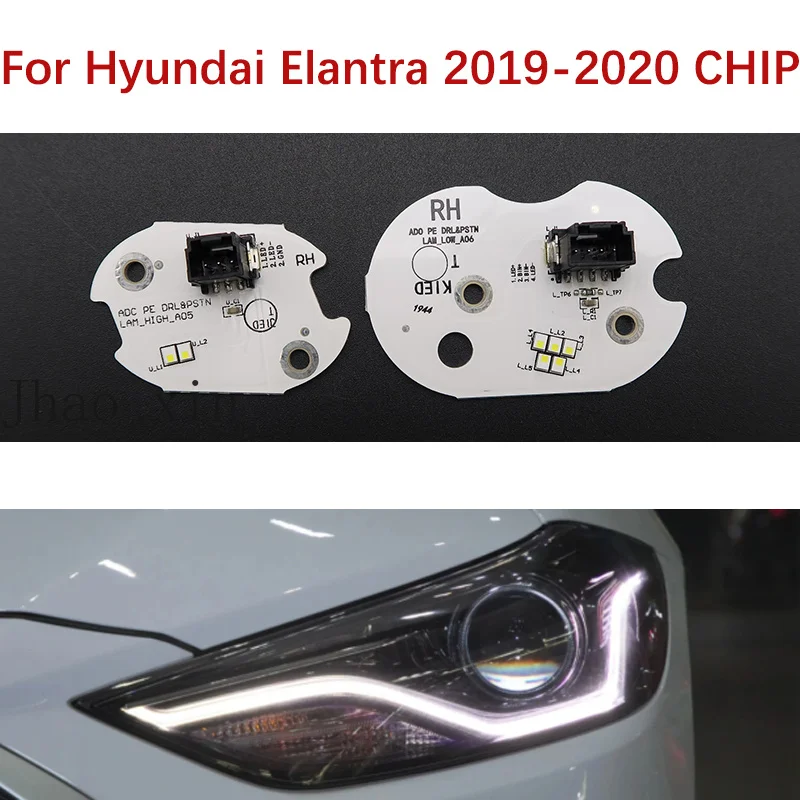 

Car Headlights DRL CHIP Angel Eyes Ballast Circuit Board Chip Light Source Board Chip for Hyundai Elantra 2019-2020 White Lights