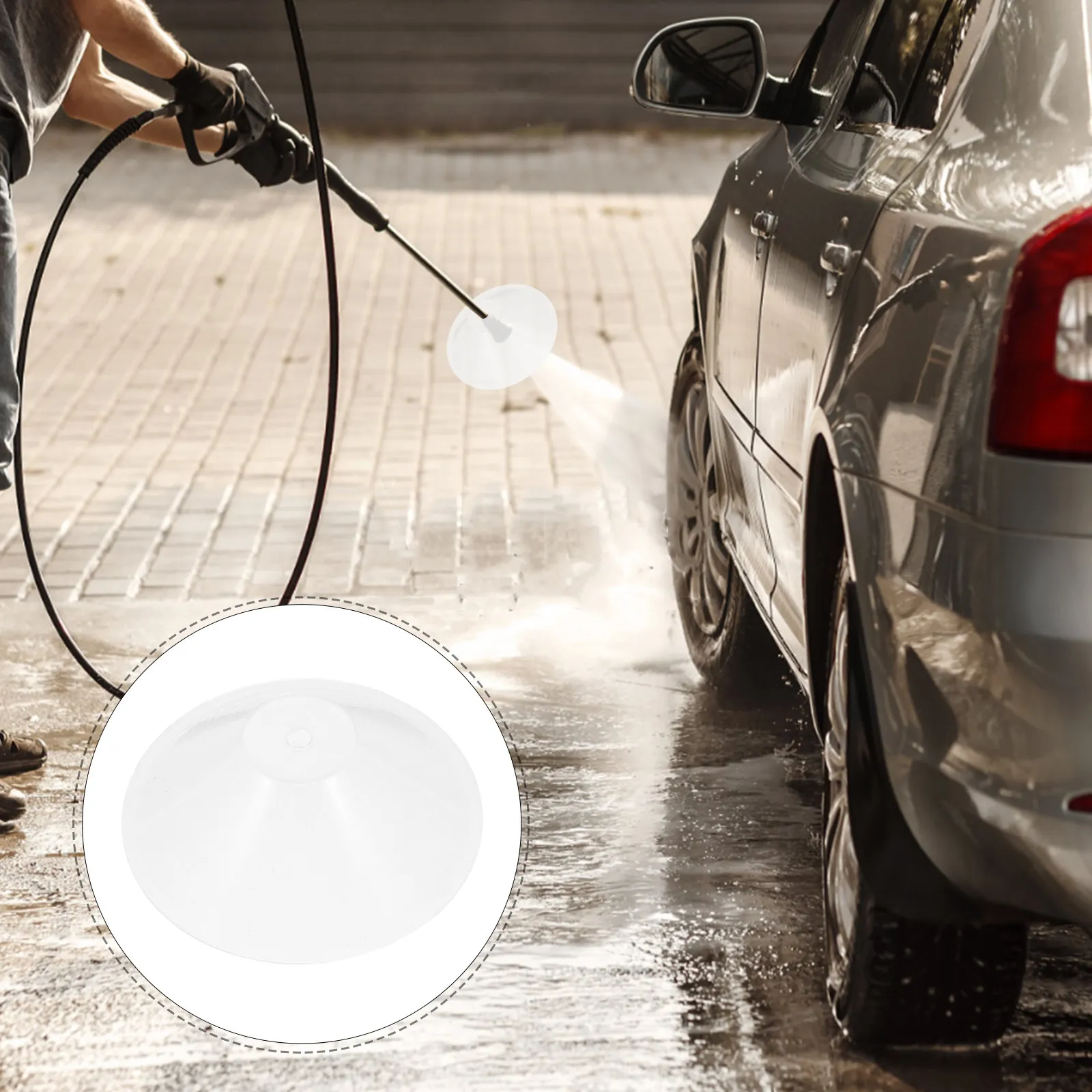 High Pressure Washer Sprayer Splash Guard Car Washing Protector Jet Wash Hose Splash Guard Power Cleaner Accessory