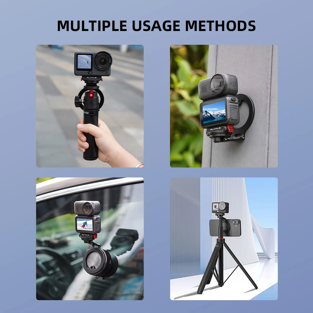 Adapter magnetyczny do DJI Action 6/Nano, kompatybilny z mocowaniem magnetycznym MagSafe do telefonu, magnetyczny uchwyt biurkowy do filmowania vlogów — zdjęcie produktu 2