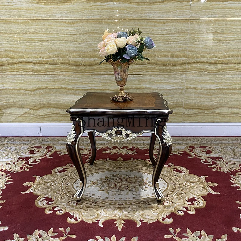 

FG court living room sofa edge, high-end luxury wood carving flower square