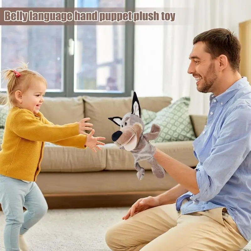 Handpuppen Plüsch tier Spielzeug ausgestopfte Puppe Plüsch tier Spielzeug Stofftier puppe pädagogische Puppe für Rollenspiel