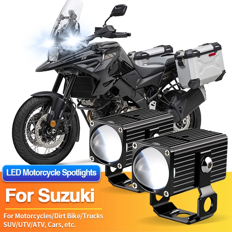 

1/2PCS LED Motorcycles Headlight White Spotlight Truck Car ATV for Suzuki DRZ125L/DRZ400S/DRZ400SM/EN125 2A/GN125F/GSX250R ABS