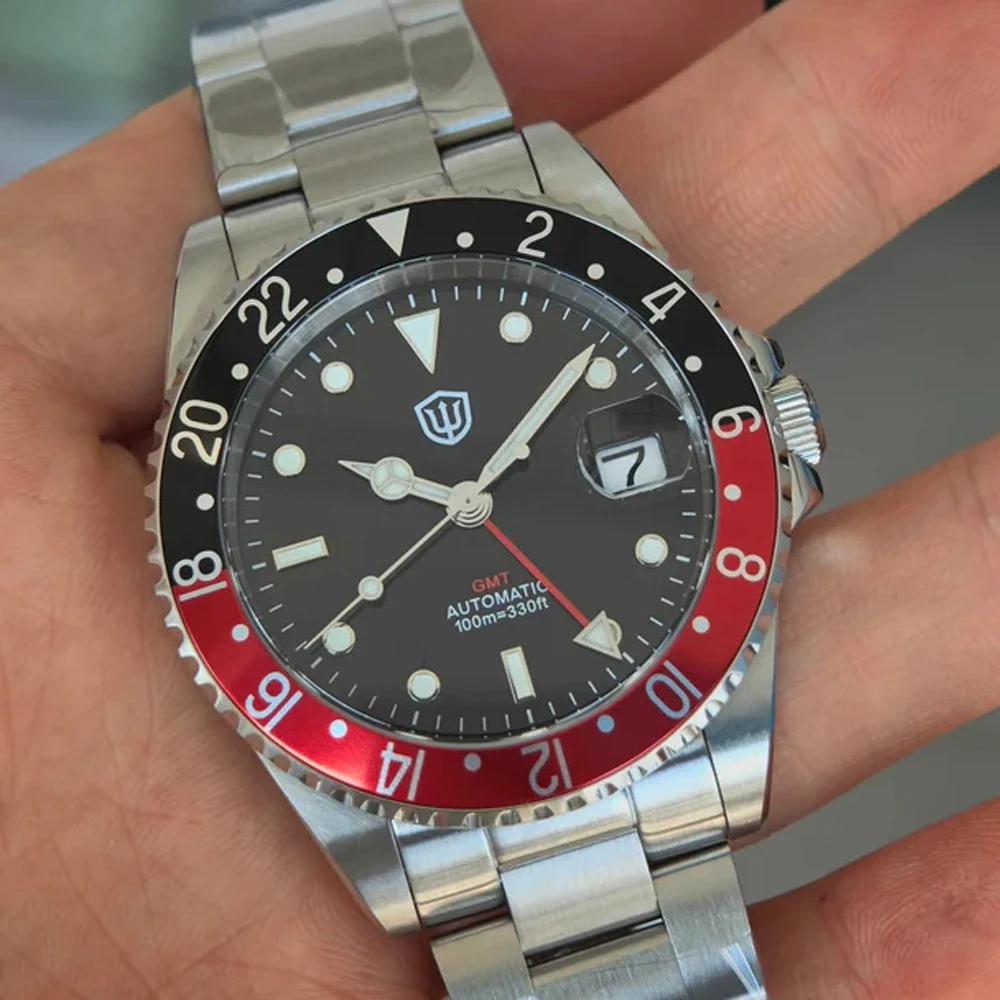 

Watchdives WD0014 NH34 Automatic Movement BGW9 Luminous Watches Aluminum Bezel Sapphire Crystal Stainless Steel Men Watch