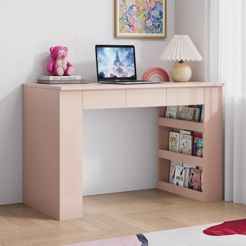 Dopamine solid wood  multi-purpose study desk writing  computer desk bedroom