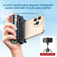 Super Mini Selfie Stick Portable Phone Holder Shooting Aid Versatile Integrated Design Bluetooth Remote For Live Broadcas