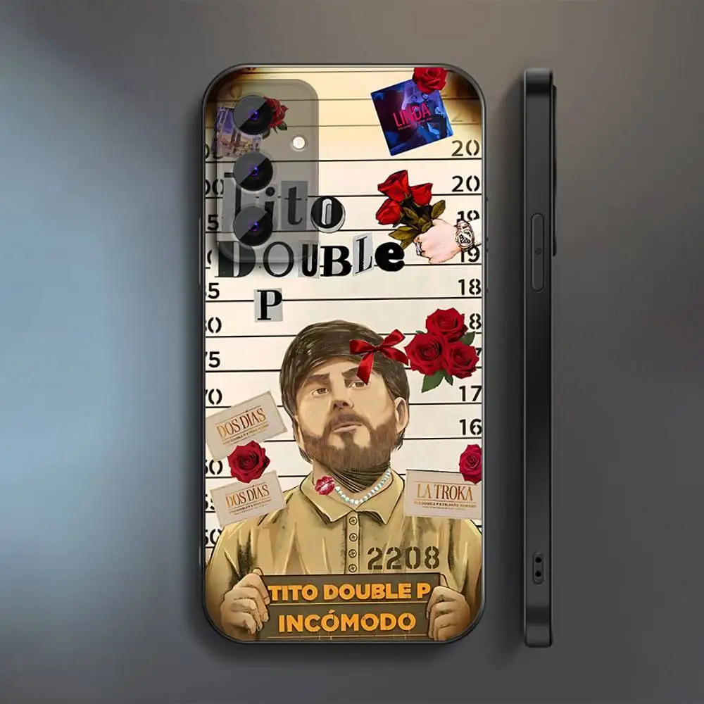 حافظة هاتف T-Tito D-Double P لهاتف سامسونج S 25,24,23,22,30,21,10,9,Ultra,Plus,Lite,FE,4,5G حافظة سوداء ناعمة