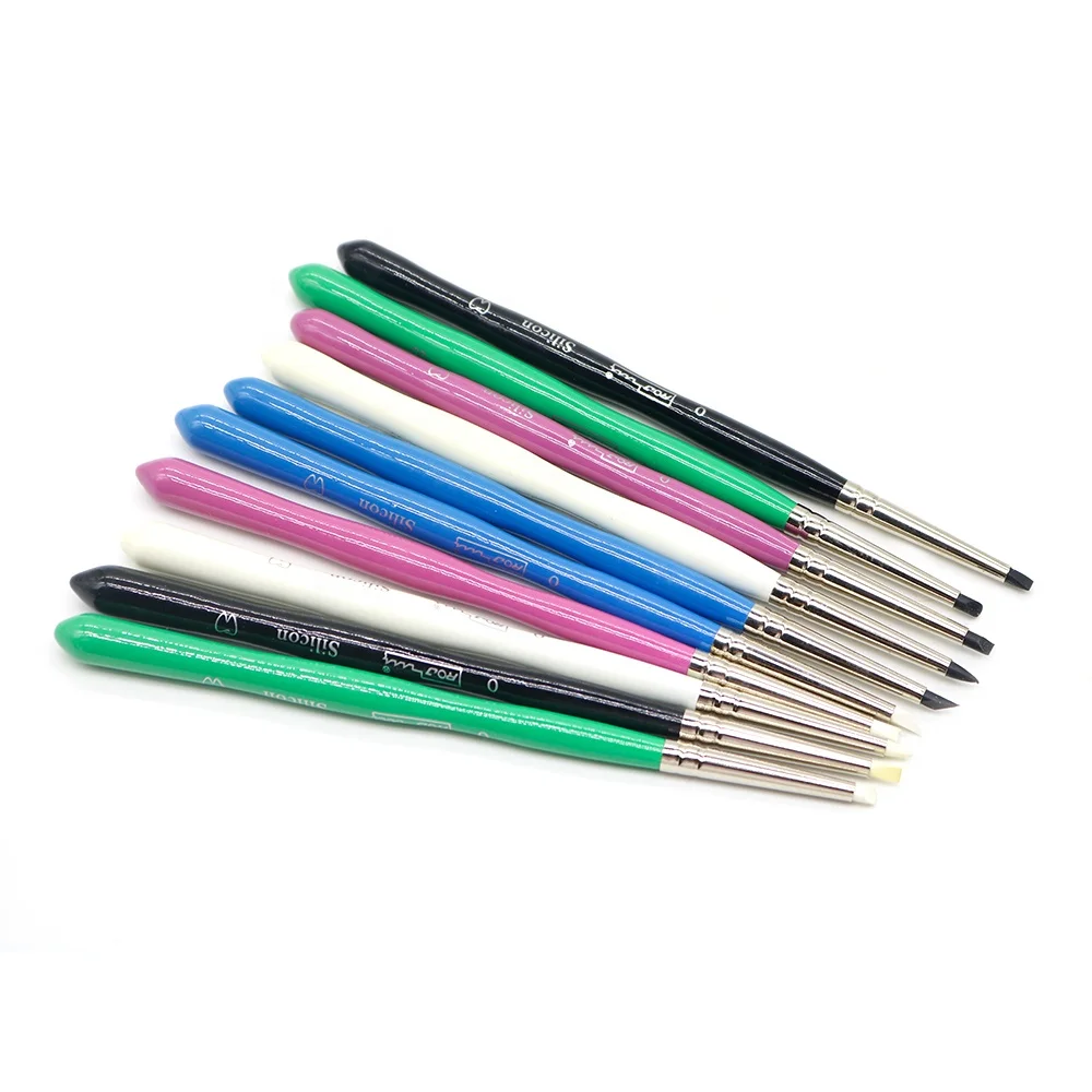

5Pcs Dental Lab Composite Silicone Resin Brush Pens Dentistry Products For Adhesive Resin Porcelain Teeth Denture Dentist Tools
