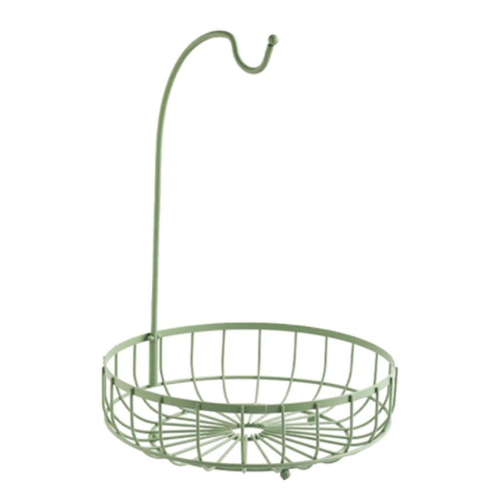 

【Price-Drop!】Kitchen Basket Fruit And Vegetable Basket Banana Hanger Basket Drain Rack Holder Snack Tray Table Storage Stand