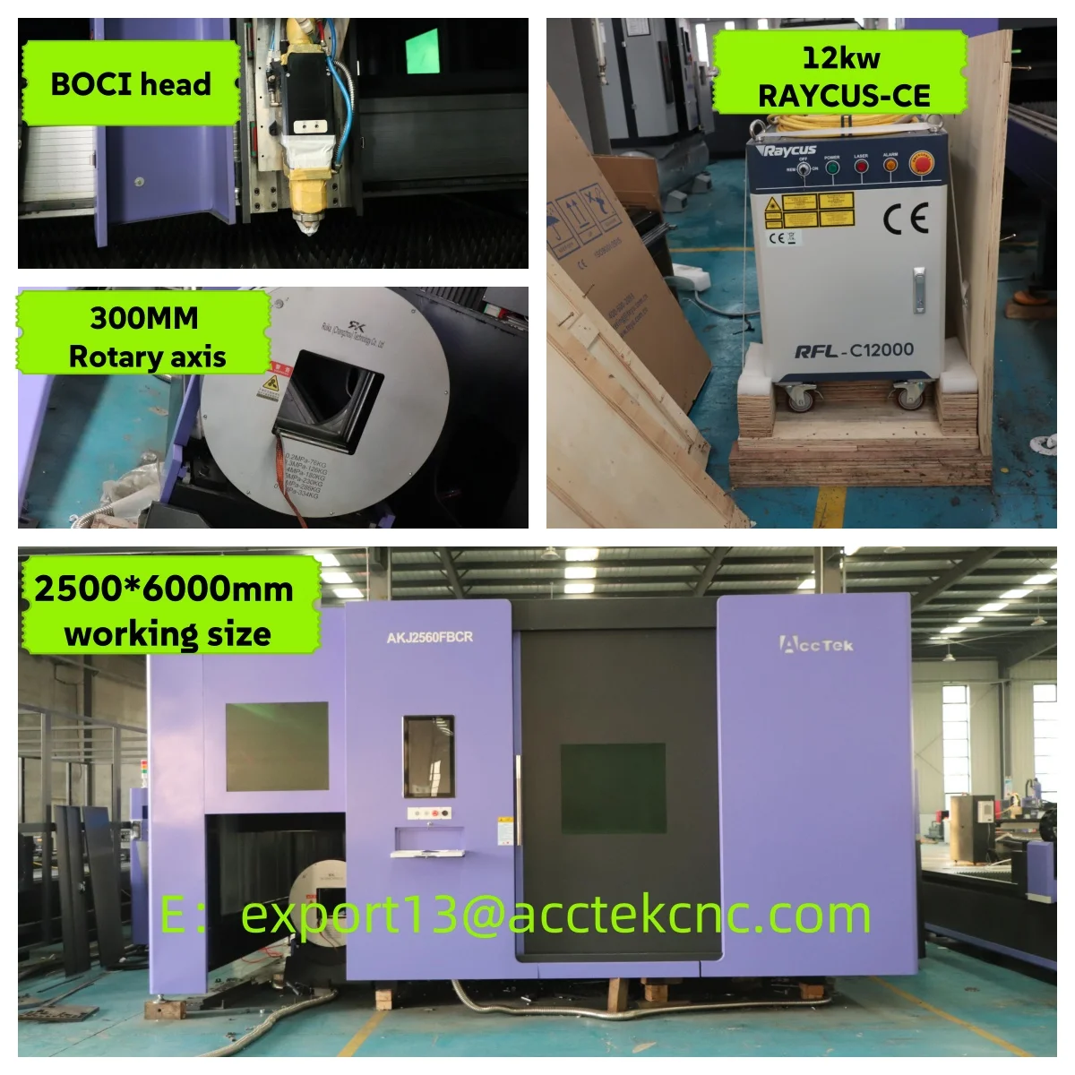 Excellent Rigidity 2560 Metal Sheet CNC Fiber Laser Cutting Machine 12000W Power Covered Fiber Laser Cutter