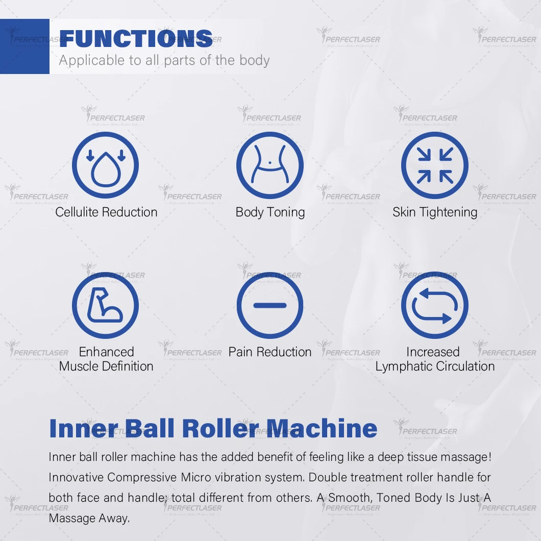Perfectlaser Roller Ball Massage Shaping Slimming Physical Therapy Cellulite Removal Inner Ball Roller Body Shaping Machine