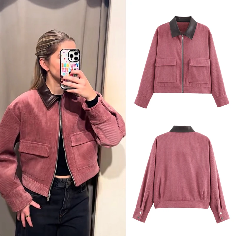 SLTNX Spring Multiple Colors Casual Jacket Women's Loose Fit Streetwear Front Zipper Pockets Lounge Wear Daily Outerwear