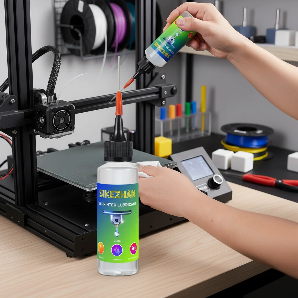 3D Printer Lubricating Oil，Needle‑Tip Rail/Lead Screw/Bearing Lube，Reduce Friction & Noise，Smooth Motion，Anti‑Rust Maintenance