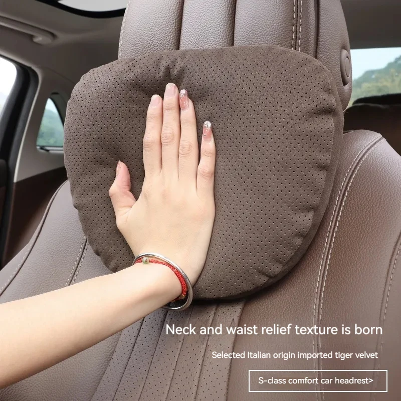 Car Seat Headrest Neck Pillow Auto Interior Accessories For Renault Clio Koleos Megane Espace QM6 Kadjar Captur Logan Scenic Dus