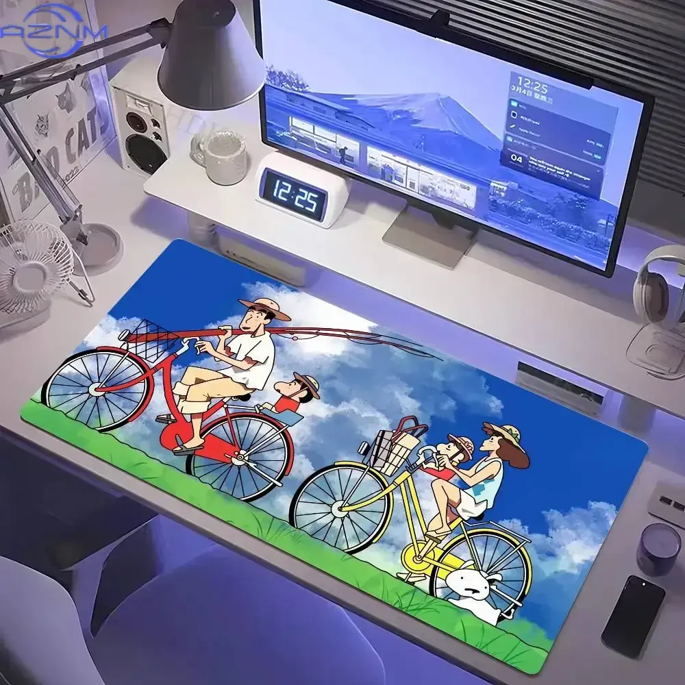 Crayon Shin-chan Large Mousepad, Non-Slip Rubber Desk Mat, Anime Cartoon Extended Gaming Mouse Pad for Office Home Laptop Keyboa