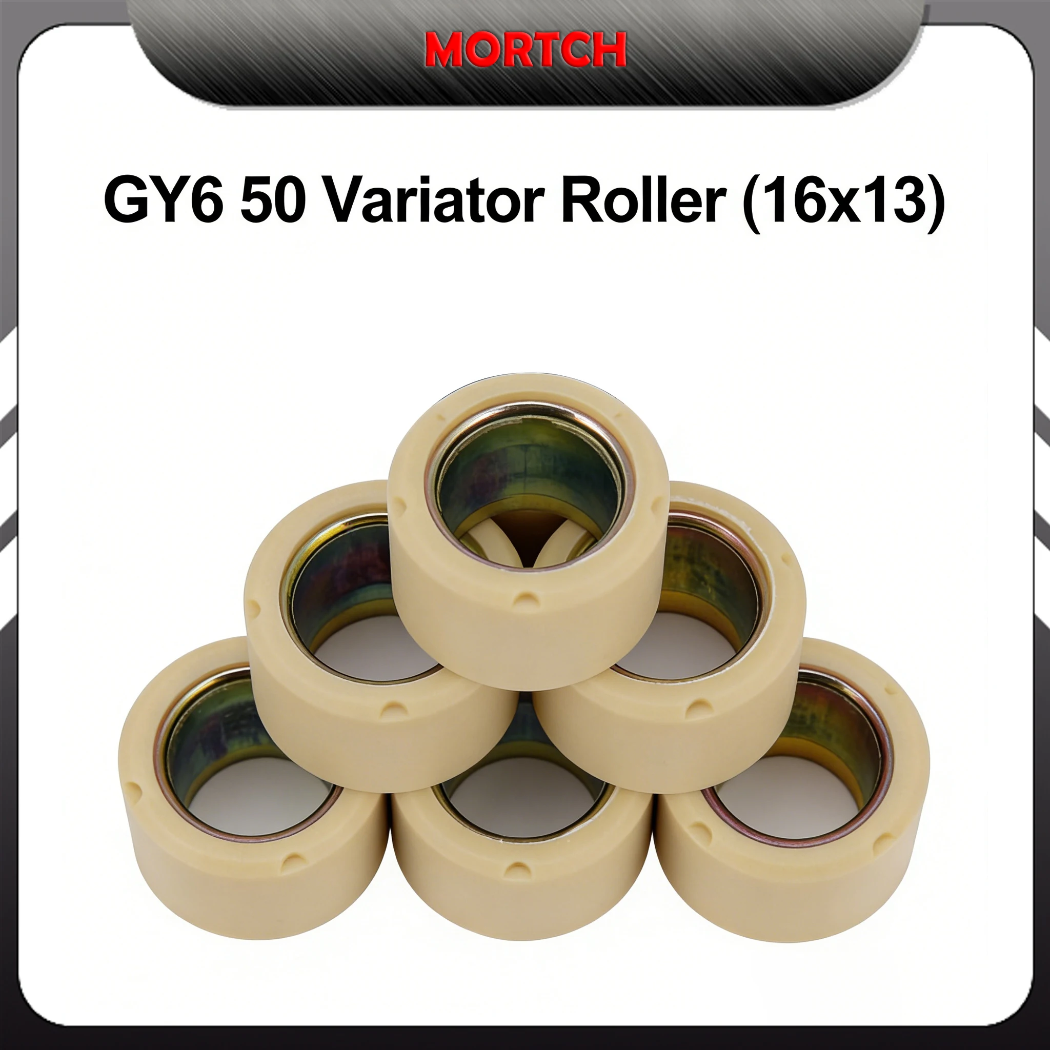 For GY6 50cc Scooter 5.5g Variator Rollers 16x13 MIGY50-4031-5.5 139QMB Honda Kymco